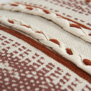 Rizzy Pillows T17810 Rust/Natural Corner Image