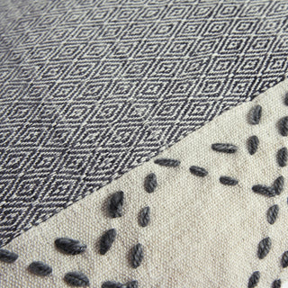 Rizzy Pillows T17941 Ivory/Gray Corner Image
