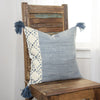 Rizzy Pillows T17942 Ivory/Blue Room Image Feature