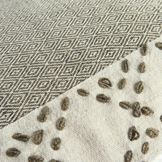 Rizzy Pillows T17945 Ivory/Taupe Corner Image