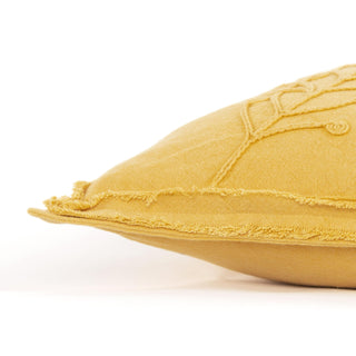 Rizzy Pillows T19102 Yellow Detail Image