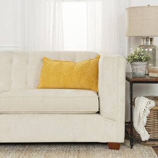 Rizzy Pillows T19102 Yellow Edge Image
