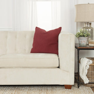 Rizzy Pillows T19106 Deep Merlot Edge Image