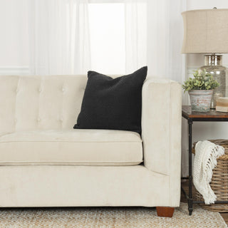 Rizzy Pillows T19111 Black Room Image Feature