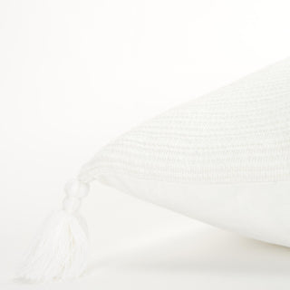 Rizzy Pillows T19113 White Detail Image