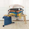 Rizzy Pillows T19114 Navy Room Image Feature