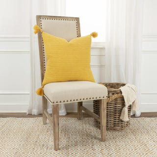 Rizzy Pillows T19118 Gold Edge Image