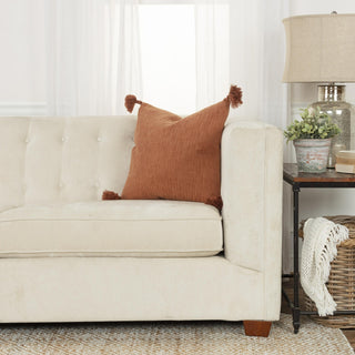 Rizzy Pillows T19123 Terra Cotta Edge Image