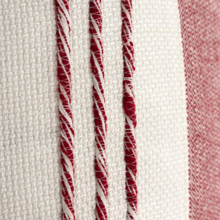 Rizzy Pillows T19622 Red/White Corner Image