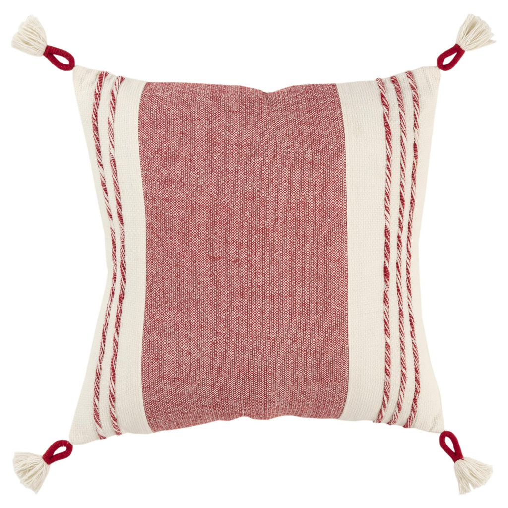 Rizzy Pillows T19622 Red/White main image