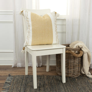 Rizzy Pillows T19623 Yellow/White Edge Image