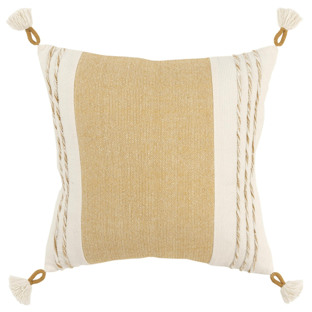Rizzy Pillows T19623 Yellow/White main image
