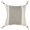 Rizzy Pillows T19624 Grey/White main image