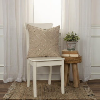 Rizzy Pillows T19670 Natural Edge Image