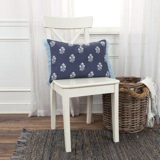 Rizzy Pillows T19674 Blue Edge Image