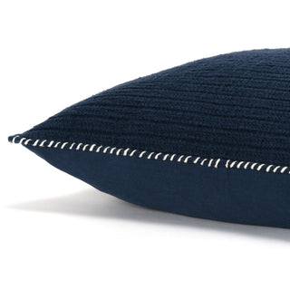 Rizzy Pillows T19783 Navy Detail Image