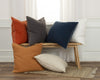 Rizzy Pillows T19784 Orange Room Image Feature