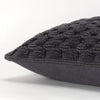 Rizzy Pillows T19787 Charcoal Grey Detail Image