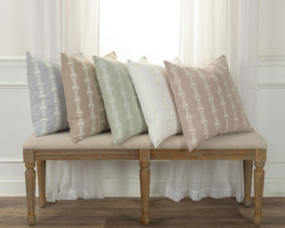 Rizzy Pillows T19816 Light Blue Room Image Feature