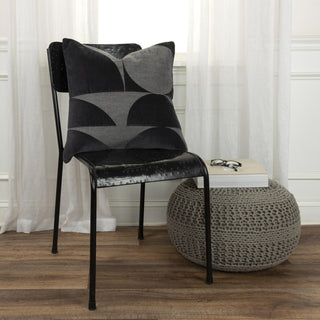 Rizzy Pillows T19896 Dark Grey Edge Image