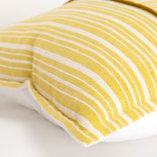 Rizzy Pillows T20010 Yellow / Ivory Corner Image