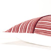 Rizzy Pillows T20011 Red / Ivory Detail Image