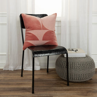 Rizzy Pillows T20017 Terra Cotta Edge Image