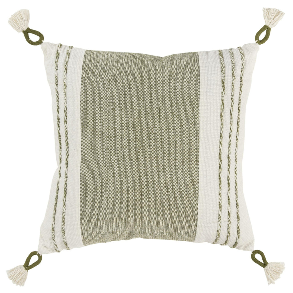 Rizzy Pillows T20028 Green/White main image