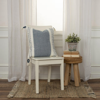 Rizzy Pillows T20029 Blue/White Edge Image