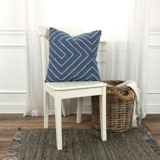 Rizzy Pillows T20073 Blue Edge Image