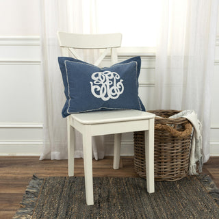 Rizzy Pillows T20074 Blue Edge Image