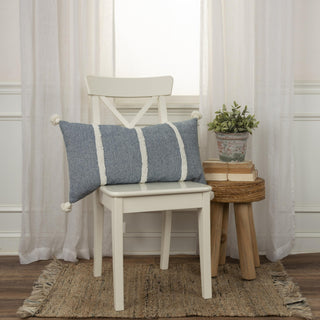 Rizzy Pillows T20075 Blue Edge Image