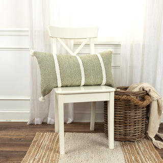 Rizzy Pillows T20076 Green Edge Image