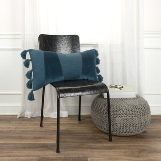 Rizzy Pillows T20081 Teal Edge Image