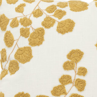 Rizzy Pillows T20587 Ivory/Yellow Corner Image