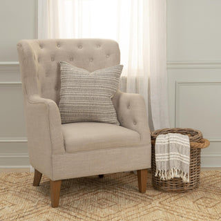 Rizzy Pillows T20625 Cream/Black Room Image Feature
