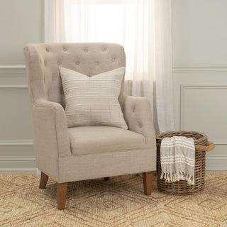 Rizzy Pillows T20628 Cream/Grey Room Image Feature
