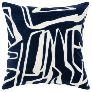 Rizzy Pillows T21508 Ivory / D Blue Main Image