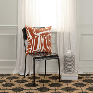 Rizzy Pillows T21510 Ivory / Terracotta Room Image Feature
