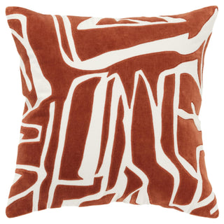Rizzy Pillows T21510 Ivory / Terracotta Main Image