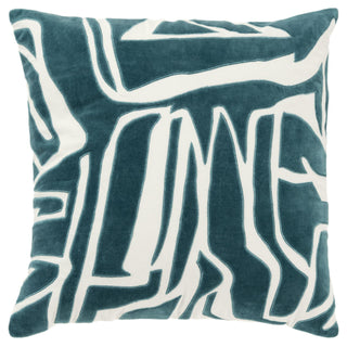 Rizzy Pillows T21513 Ivory / Teal Main Image