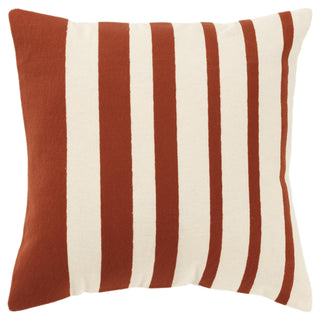 Rizzy Pillows T21515 Terra Cotta/White Main Image