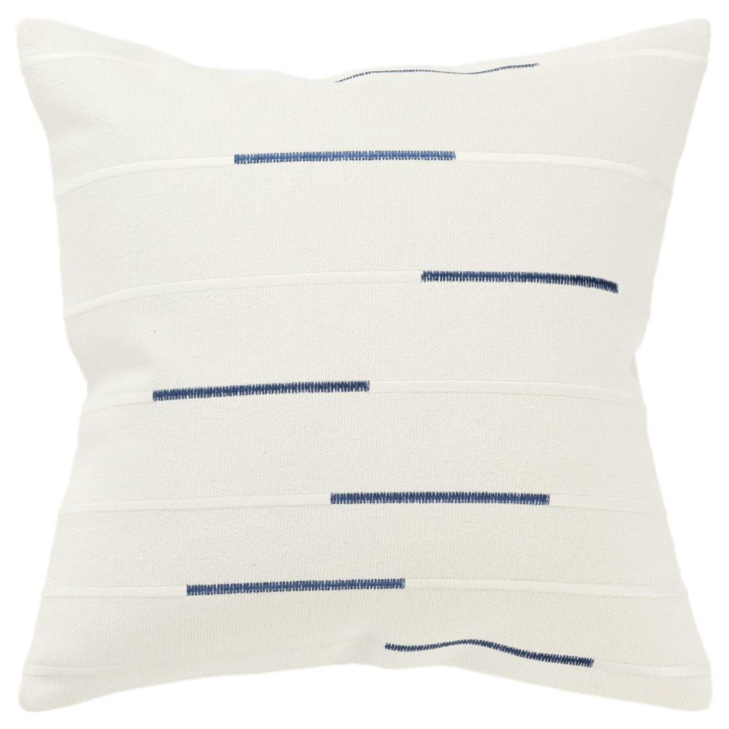 Rizzy Pillows T21522 Ivory/Deep Dark Blue main image