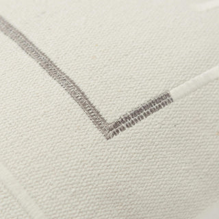 Rizzy Pillows T21523 Ivory/Silver Angle Image