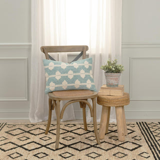 Rizzy Pillows T21530 Teal Room Image Feature