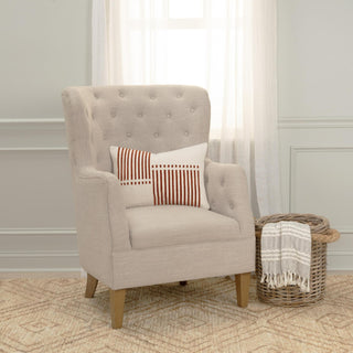 Rizzy Pillows T21536 Natural/Terra Cotta Room Image Feature