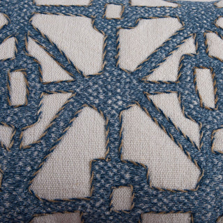 Rizzy Pillows T22306 Natural/Blue Angle Image