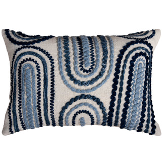 Rizzy Pillows T22307 Natural/Blue Main Image