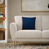 Rizzy Pillows T22435 Deep Dark Blue Room Image Feature