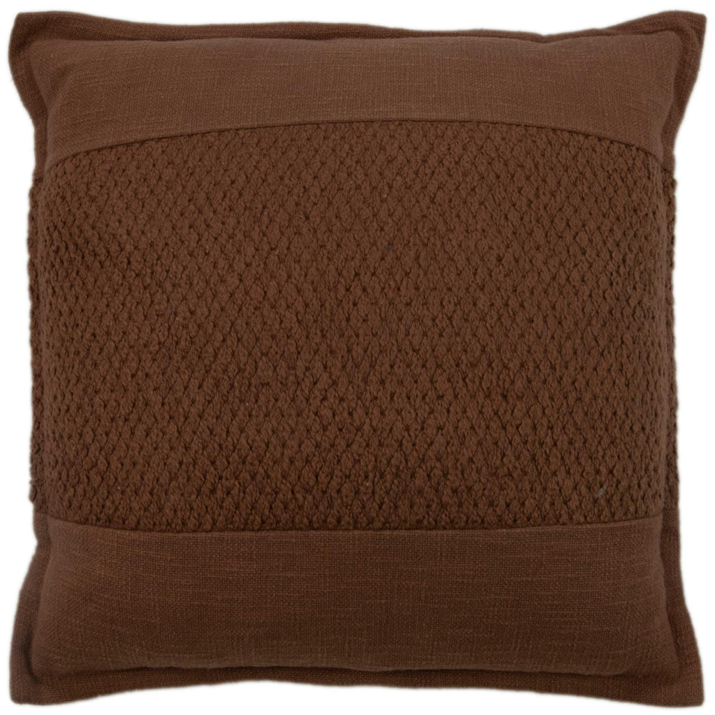 Rizzy Pillows T22457 Cocoa main image